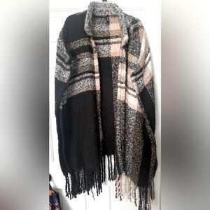 Torrid one size Boho Poncho Cape Sweater Knitting Cardigan